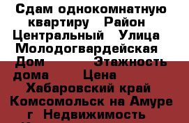 Сдам однокомнатную квартиру › Район ­ Центральный › Улица ­ Молодогвардейская › Дом ­ 16/2 › Этажность дома ­ 9 › Цена ­ 10 000 - Хабаровский край, Комсомольск-на-Амуре г. Недвижимость » Квартиры аренда   . Хабаровский край